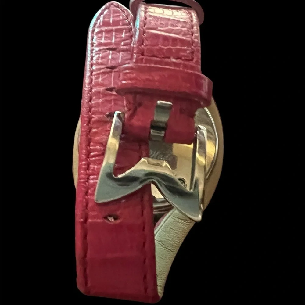 GaGa Milano Pink Leather Strap Watch